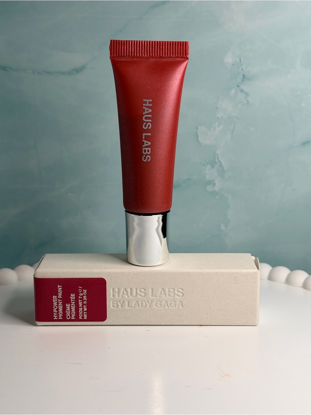 Haus Labs Hy-Power Pigment Paint Burgundy Shimmer Cheeks/Lips/Eyes